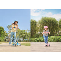 Globber Elite Lights 可摺疊滑板車 - Pastel Pink / Fuchsia (3 - 9Y+)