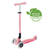 Globber Elite Lights 可摺疊滑板車 - Pastel Pink / Fuchsia (3 - 9Y+)