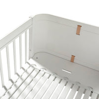 Oliver Furniture Wood Mini+ Cot Bed (Without Junior Conversion Kit) - White (Pre-Order; Est. Delivery in 6-10 Weeks)