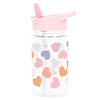A Little Lovely Company Water Bottle: Hearts