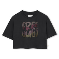 Billieblush Short Sleeves Tee-Shirt - Dark Grey