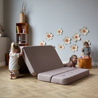 by KlipKlap KK 3 Fold Sofa 36x120x70cm - Sand W. Sand (Pre-Order; Est. Delivery in 3-6 Weeks)