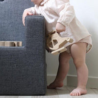 by KlipKlap KK Kids Chair XL 63x49x42cm - Beige W. Sand