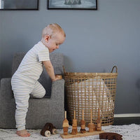 by KlipKlap KK Kids Chair XL 63x49x42cm - Mustard W. Mustard (Pre-Order; Est. Delivery in 3-6 Weeks)