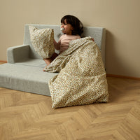 by KlipKlap KK Kids Sofa 64x100x40cm - Blue Grey W. Grey (Pre-Order; Est. Delivery in 3-6 Weeks)