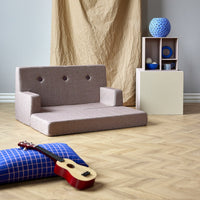 by KlipKlap KK Kids Sofa 64x100x40cm - Deep Green W. Light Green (Pre-Order; Est. Delivery in 3-6 Weeks)