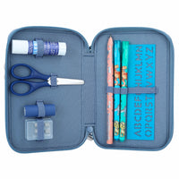 Depesche Dino World Double Pencil Case Blue Dini Mini