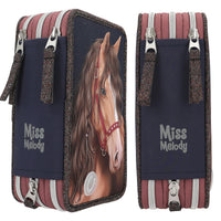 depesche-miss-melody-3-compartment-pencil-case-led-glitter-horse-depe-0013190