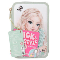 depesche-topmodel-triple-pencil-case-with-embroidery-summer-feeling-depe-0013303