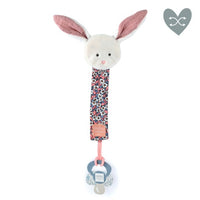 histoire-dours-lapin-rose-dummy-holder-18cm-bunny-white-hdo-dc4045-bw