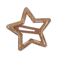konges-slojd-10-pack-junior-hair-clips-star-glitter-rosie-shade-kong-s23ks4782-rs