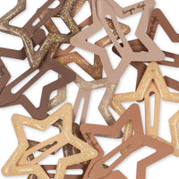 konges-slojd-10-pack-junior-hair-clips-star-glitter-rosie-shade-kong-s23ks4782-rs