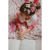 konges-sløjd-2-pack-sequin-bow-hair-clip-cameo-rose-one-size-kong-w25ks103649-cr-os