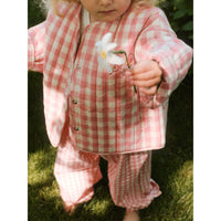 konges-slojd-rhw-x-ks-bella-pants-peach-blossom-check-clothing-wear-fashion-kong-s25ks103590-pbc-18m