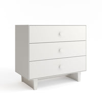 Oeuf 3 Drawer Dresser White - Rhea Base (Pre-Order; Est. Delivery in 6-10 Weeks)