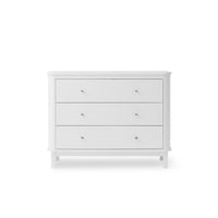 Oliver Furniture Wood Dresser 3 Drawers White (Pre-Order; Est. Delivery in 6-10 Weeks)