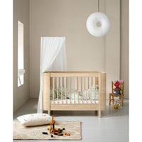 Oliver Furniture Wood Mini+ Cot Bed Oak (Pre-Order; Est. Delivery in 6-10 Weeks)