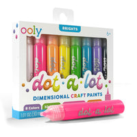 ooly-dot-a-lot-dimensional-craft-paint-bright-set-of-8-stationery-ooly-170-007