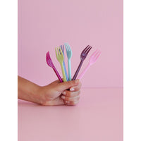 rice-dk-melamine-cake-forks-in-asst-colors-6-pack-rice-mesfo-6zaw23