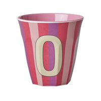 rice-dk-melamine-cup-with-the-letter-o-stripes-pinkish-medium-250-ml-rice-melcu-alpstroi