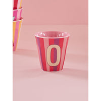 rice-dk-melamine-cup-with-the-letter-o-stripes-pinkish-medium-250-ml-rice-melcu-alpstroi