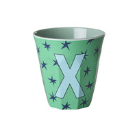 rice-dk-melamine-cup-with-the-letter-x-stars-medium-250-ml