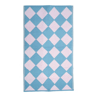 rice-dk-recycled-plastic-runner-with-blue-harlequin-checkers-rice-flrun-b