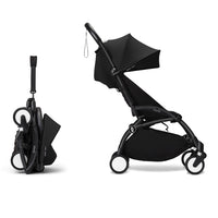 Stokke YOYO³ 6+ Baby Stroller Set - Black Frame with Black 6+ Color Pack