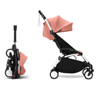 Stokke YOYO³ 6+ Baby Stroller Set - White Frame with Ginger 6+ Color Pack