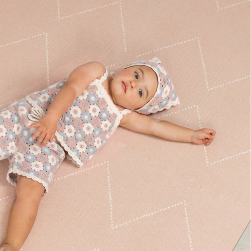 Toddlekind Prettier Puzzle Playmat Tulum Peony 120x180cm - 6 Tiles & 12 Edging Borders
