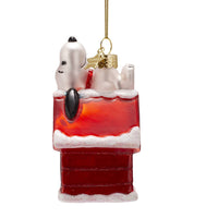 vondels-ornament-glass-snoopy-peanuts-laying-on-doghouse-h11cm