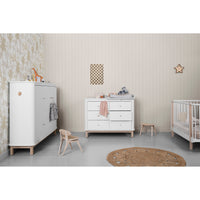 Oliver Furniture Wood Multi Cupboard 3 Doors White (Pre-Order; Est. Delivery in 6-10 Weeks)