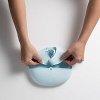 Miniware Roll & Lock Bib - Silicone Bib in Cotton Candy