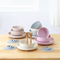 Miniware Cereal Bowl Set Natural Bamboo