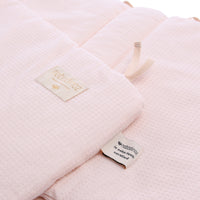 nobodinoz Nest Cot Bumper Honey Comb Dream Pink