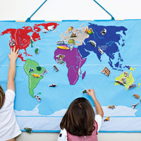 Oskar and Ellen Soft World Wall Map