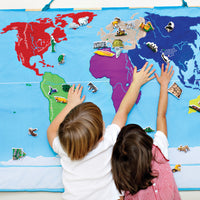 Oskar and Ellen Soft World Wall Map