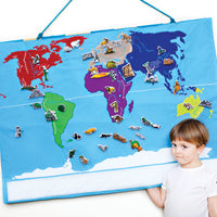 Oskar and Ellen Soft World Wall Map