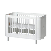 Oliver Furniture Wood Mini+ Cot Bed (With Junior Conversion Kit) - White