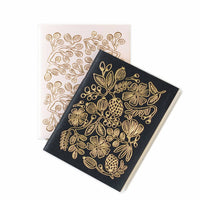 Rifle Paper Co 2 Gold Foil Pocket Notebook Set