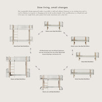 Oliver Furniture Wood Loft Bed Ladder Front White (Pre-Order; Est. Delivery in 6-10 Weeks)