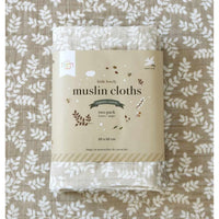 a-little-lovely-company-muslin-cloth-set-of-2-leaves-taupe-baby-nursery-allc-mulebr03-00005