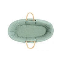 nobodinoz Padded Baby Moses Cover Toffee Sweet Dots / Eden Green