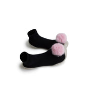collégien-noir-pompons-rose- (1)