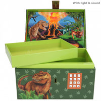 Depesche Dino World Treasure Chest with Code, Sound and Light