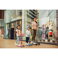 Globber Ultimum Lights 可摺疊滑板車 - Black / Charcoal Grey (5Y+)