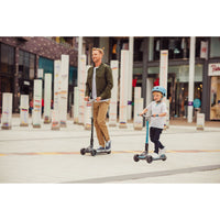 Globber Ultimum Lights 可摺疊滑板車 - Black / Charcoal Grey (5Y+)