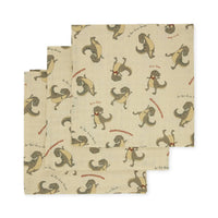 konges-sløjd-3-pack-muslin-cloth-gots-dansosaurus-kong-w22ks4213-dansosaurus- (1)