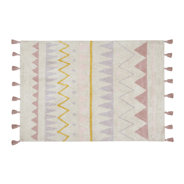 Lorena Canals Natural Vintage Nude Machine-Washable Cotton Rug