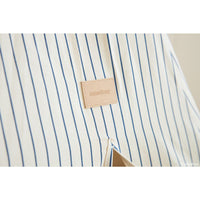 nobodinoz Arizona Tipi Blue Thin Stripes/Natural